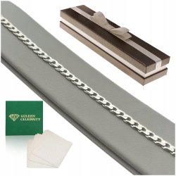 BRANSOLETKA DAMSKA SREBRNA PANCERKA 21 CM 4 MM PR. 925 PREZENT DLA KOBIETY