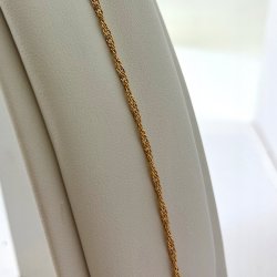 PIĘKNA ZŁOTA BRANSOLETKA DAMSKA NA RĘKĘ SINGAPUR STAL CHIRURGICZNA 18,5 cm