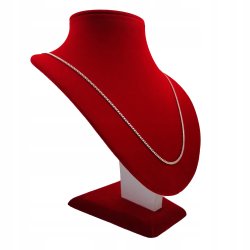 SREBRNY NASZYJNIK DAMSKI PANCERKA 55 cm / 2 mm PRÓBA 925 SOLINDY WYTRZYMAŁY