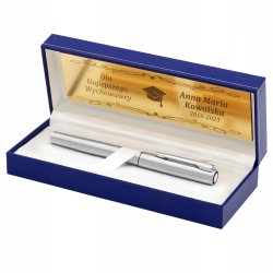 SREBRNE PIÓRO WIECZNE WATERMAN STAL + PUDEŁKO Z GRAWEREM NA PREZNT + GRATIS