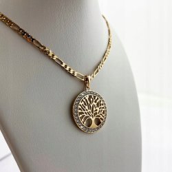 PIĘKNY ZŁOTY ŁAŃCUSZEK SINGAPUR + ZAWIESZKA KOLCZYKI STAL CHIRURGICZNA 18K