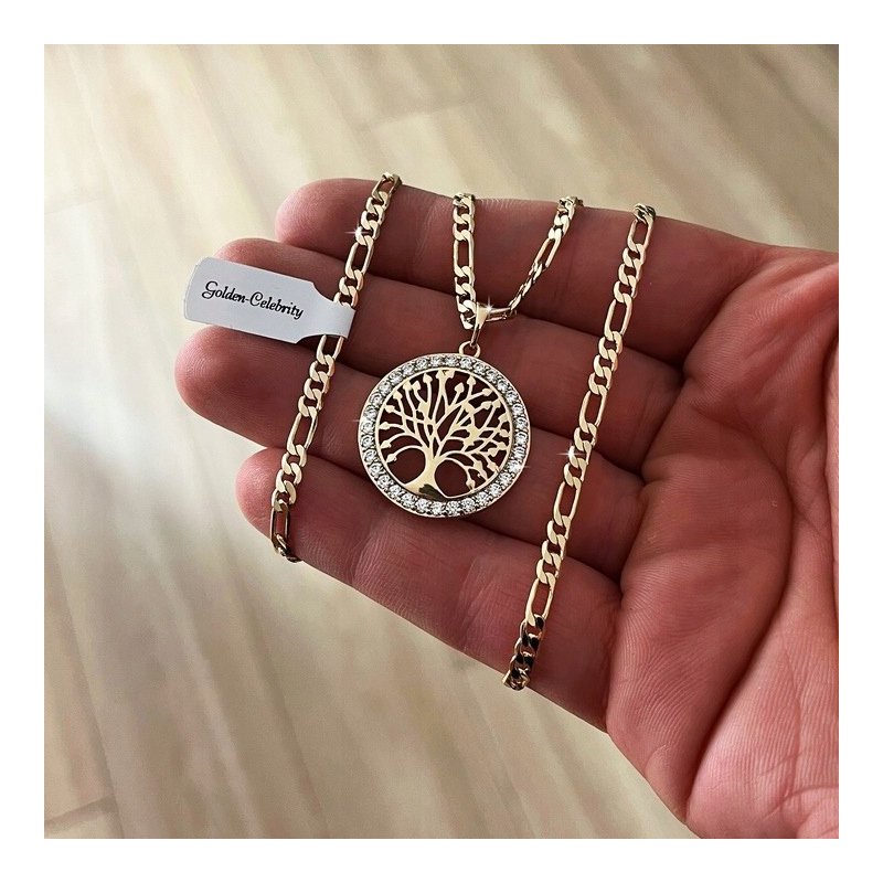 PIĘKNY ZŁOTY ŁAŃCUSZEK SINGAPUR + ZAWIESZKA KOLCZYKI STAL CHIRURGICZNA 18K