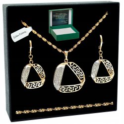 DŁUGI ŁAŃCUSZEK ZE STALI CHIRURGICZNEJ + ZAWIESZKA + KOLCZYKI 18K DEDYKACJA