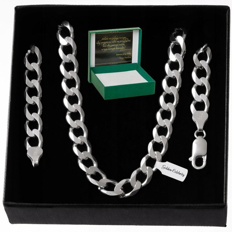 ELEGANCKI DŁUGI ŁAŃCUSZEK MĘSKI SPLOT PANCERKA 65 CM 6,9 MM GRUBY / SZEROKI