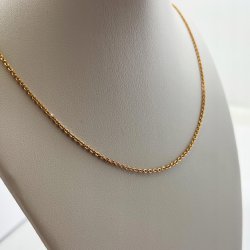 PIĘKNY ZŁOTY ŁAŃCUSZEK DAMSKI Z KULECZKAMI 18K CELEBRYTKA STAL CHIRURGICZNA