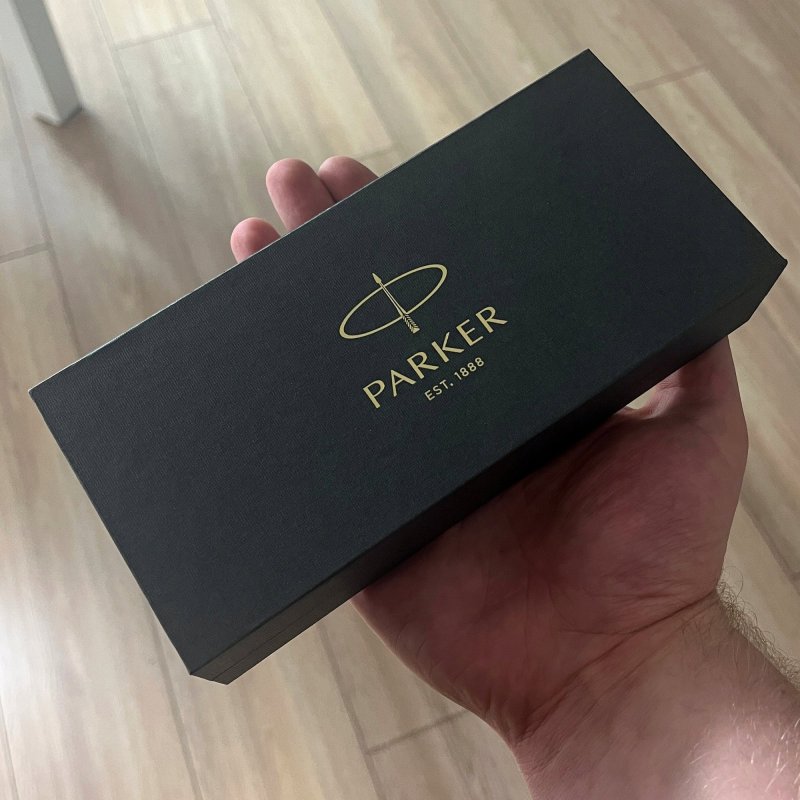 PUDEŁKO PREZENTOWE PARKER PREMIUM SOLIDNE ORYGINALNE + TABLICZKA Z GRAWEREM