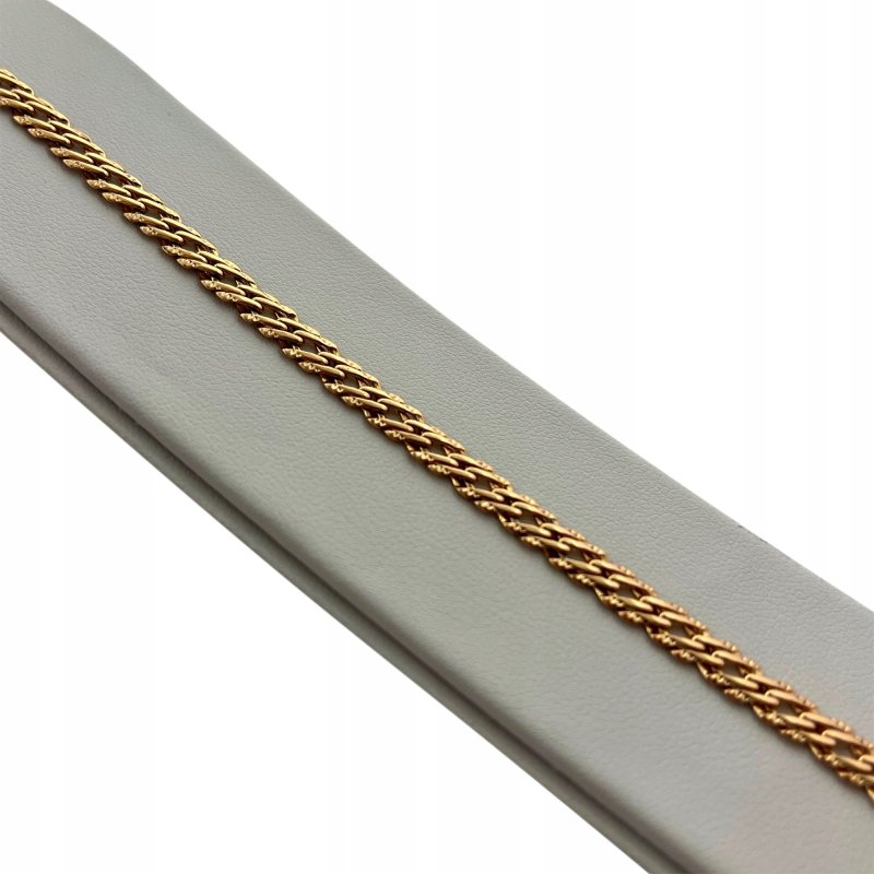 BRANSOLETKA ZŁOTA DAMSKA ROMBO 18 CM 5MM DLA PRZYJACIÓŁKI ŻONY BABCI CÓRKI