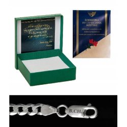 ELEGANCKA MĘSKA ZŁOTA BRANSOLETKA GUCCI 4,5 MM + GRAWER SREBRO 925 PREZENT