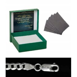 SREBRNY ŁAŃCUSZEK 925 MĘSKI GARIBALDI 5,5mm+GRAWER