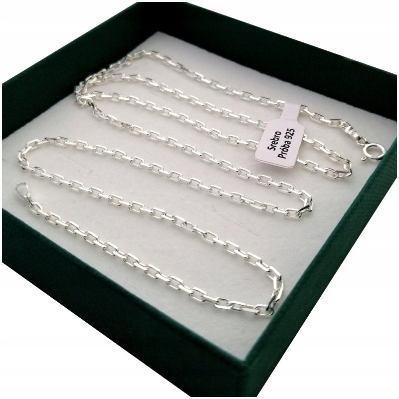 MĘSKI SREBRNY ŁAŃCUSZEK ANKIER 70cm/2mm PRÓBA 925