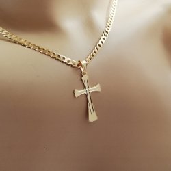 MĘSKI ZŁOTY NASZYJNIK Z ZAWIESZKĄ 925/585 GRAWER NA PREZENT DLA DZIADKA