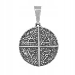 SREBRNY MEDALIK PIECZĘĆ TALIZMAN AMULET SIEDMIU ARCHANIOŁÓW DUŻY PRÓBA 925