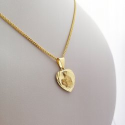 ZŁOTY ŁAŃCUSZEK ZAWIESZKA MEDALIK PRÓBA 925 + 585