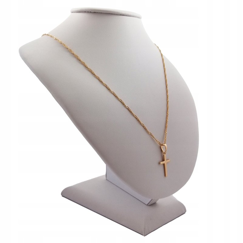 ZŁOTY ŁAŃCUSZEK ZAWIESZKA MEDALIK 18K PREZENT 60CM