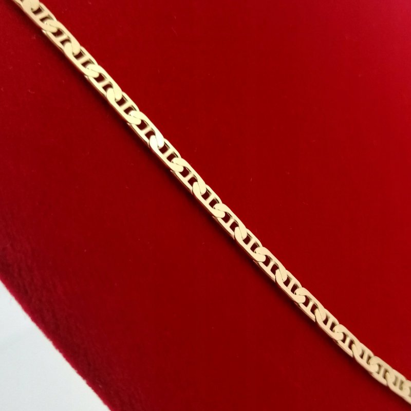 ZŁOTY ŁAŃCUSZEK GUCCI 925 PREZENT NA 18 20 30 40 50 60 URODZINY DLA KOBIETY