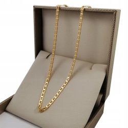 ZŁOTY ŁAŃCUSZEK GUCCI 925 PREZENT NA 18 20 30 40 50 60 URODZINY DLA KOBIETY