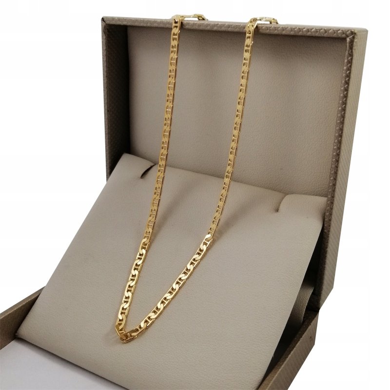 ZŁOTY ŁAŃCUSZEK GUCCI 925 PREZENT NA 18 20 30 40 50 60 URODZINY DLA KOBIETY
