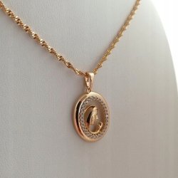 POZŁACANY ŁAŃCUSZEK SINGAPUR+MEDALIK GRAWER GRATIS