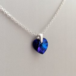 PIĘKNY SREBRNY NASZYJNIK SERUDUSZKO SWAROVSKI 925 NA PREZENT DLA CÓRKI