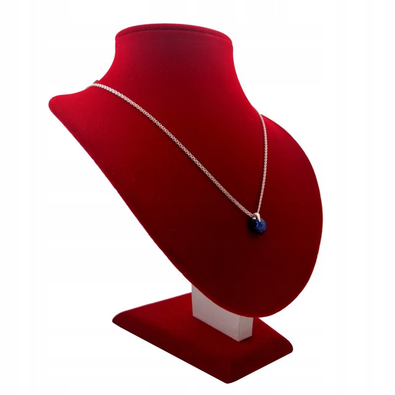 PIĘKNY SREBRNY NASZYJNIK SERUDUSZKO SWAROVSKI 925 NA PREZENT DLA CÓRKI