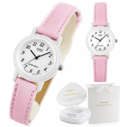 ZEGAREK RÓŻOWY / BIAŁY CASIO DLA DZIEWCZYNKI NA KOMUNIĘ PAMIĄTKA + GRATISY