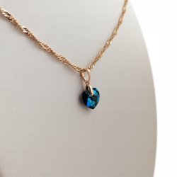 PIĘKNY NASZYJNIK BERMUDA BLUE DLA DZIEWCZYNY