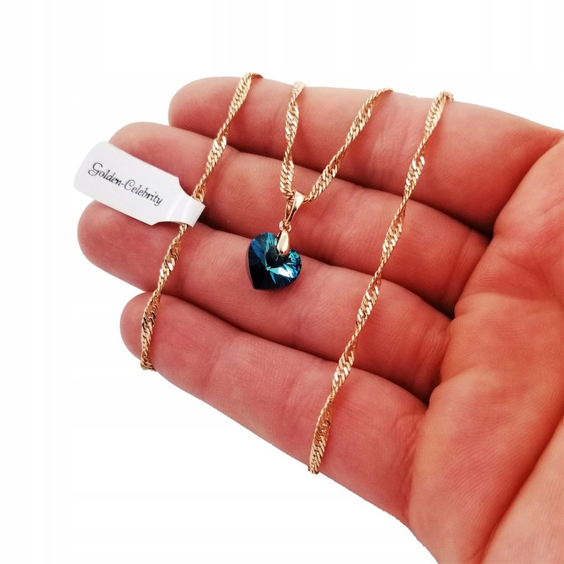 PIĘKNY NASZYJNIK BERMUDA BLUE DLA DZIEWCZYNY