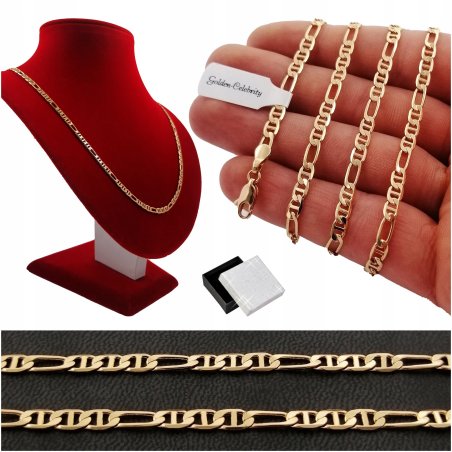POZŁACANY ŁAŃCUSZEK GUCCI ZE STALI CHIRURGICZNEJ
