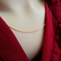 ZŁOTY ŁAŃCUSZEK PANCERKA DELIKATNY PR. 925 UNISEX