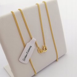 ZŁOTY ŁAŃCUSZEK PANCERKA DELIKATNY PR. 925 UNISEX