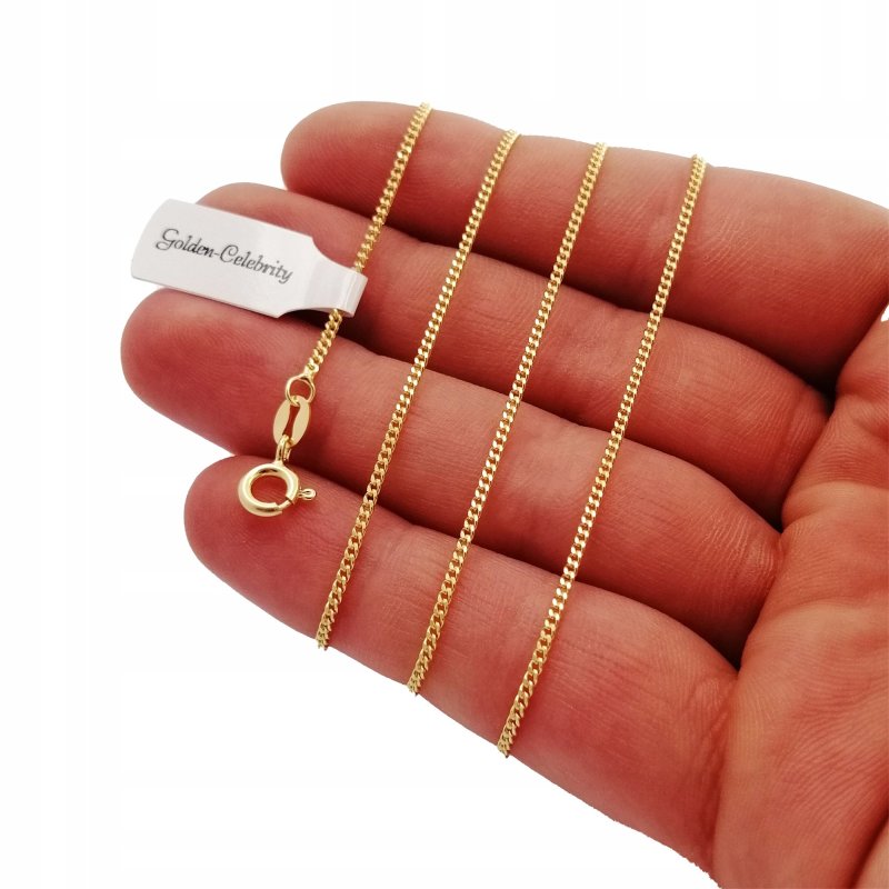 ZŁOTY ŁAŃCUSZEK PANCERKA DELIKATNY PR. 925 UNISEX