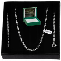 MĘSKI SREBRNY ŁAŃCUSZEK ANKIER 50cm/2mm PRÓBA 925