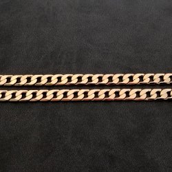 ZŁOTY GRUBY ŁAŃCUSZEK MĘSKI 18K PREZENT DLA FACETA MĘŻA SYNA TATY + GRAWER