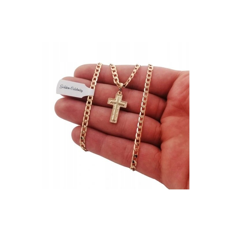 ZŁOTA ZAWIESZKA KRZYŻYK MAŁY 18K PREZENT