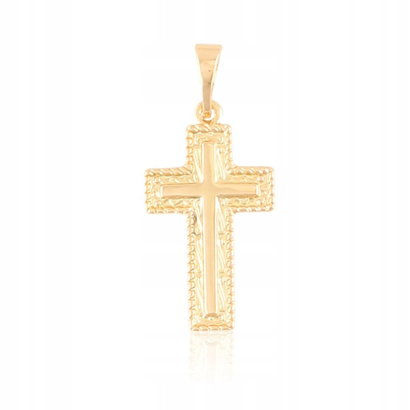 ZŁOTA ZAWIESZKA KRZYŻYK MAŁY 18K PREZENT
