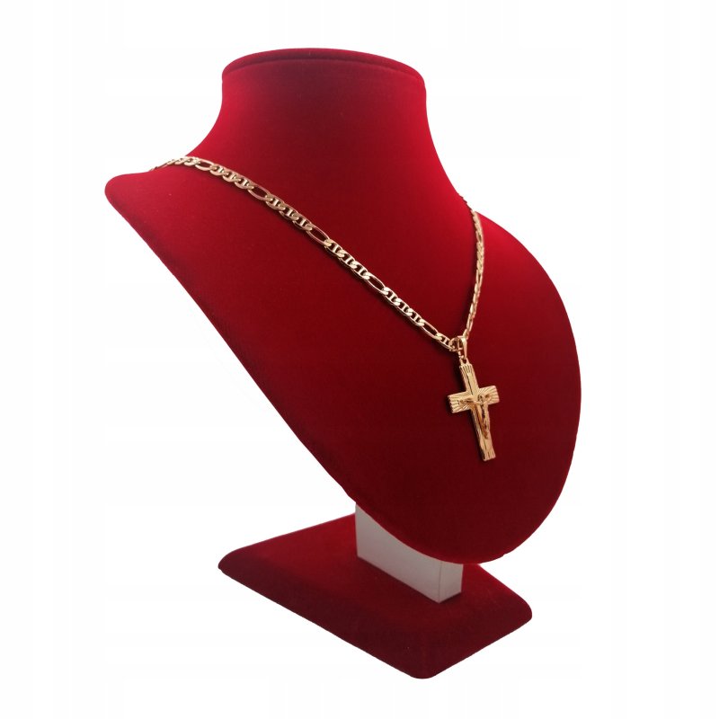 ZŁOTY ŁAŃCUSZEK GUCCI 50CM 5MM + KRZYŻYK PREZENT