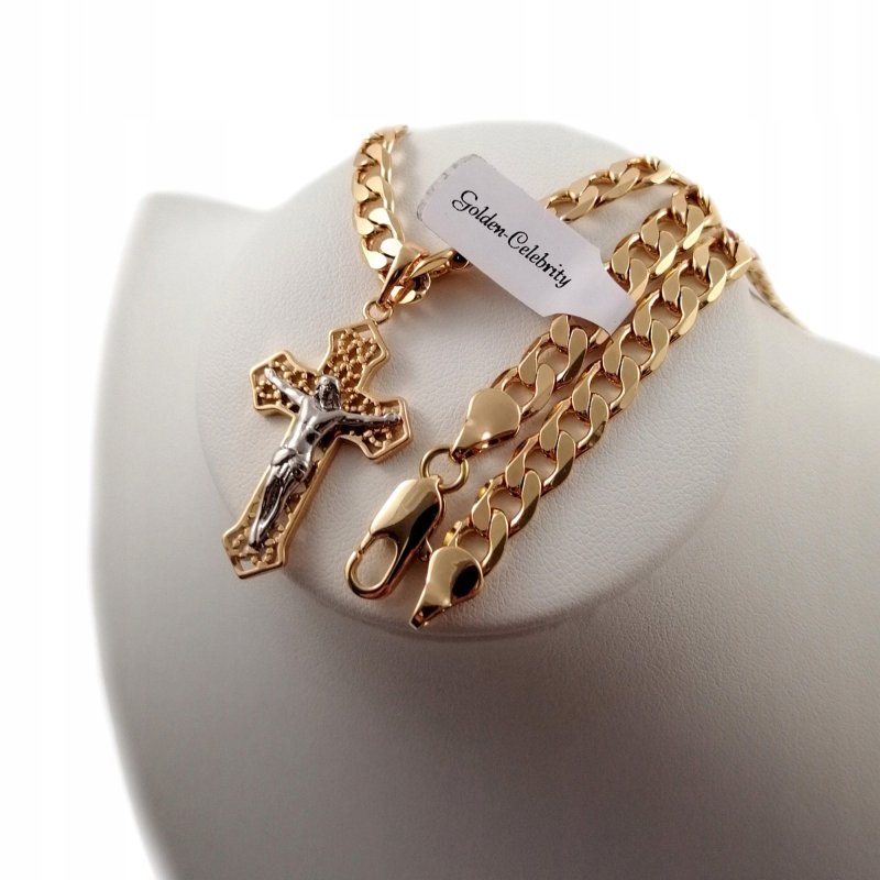 ZŁOTY ŁANCUSZEK PANCERKA + BRANSOLETKA 18K PREZENT