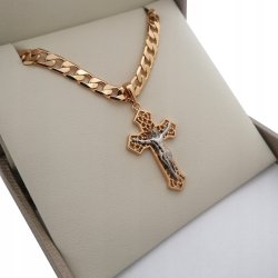 ZŁOTY ŁANCUSZEK PANCERKA + BRANSOLETKA 18K PREZENT