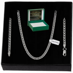 SREBRNY ŁAŃCUSZEK ROMBO 55cm/3mm próba 925 +GRATIS