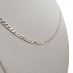 SREBRNY ŁAŃCUSZEK ROMBO 55cm/3mm próba 925 +GRATIS