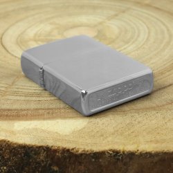 Zapalniczka Zippo Brushed Chrome z personalizowanym grawerem i benzyną
