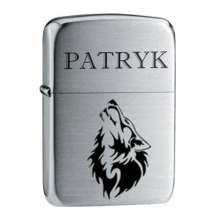 Zapalniczka Zippo Brushed Chrome z personalizowanym grawerem i benzyną