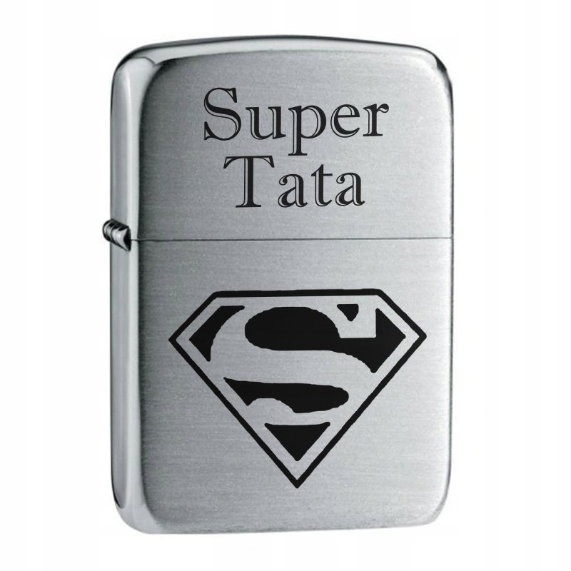 Zapalniczka Zippo Brushed Chrome z personalizowanym grawerem i benzyną